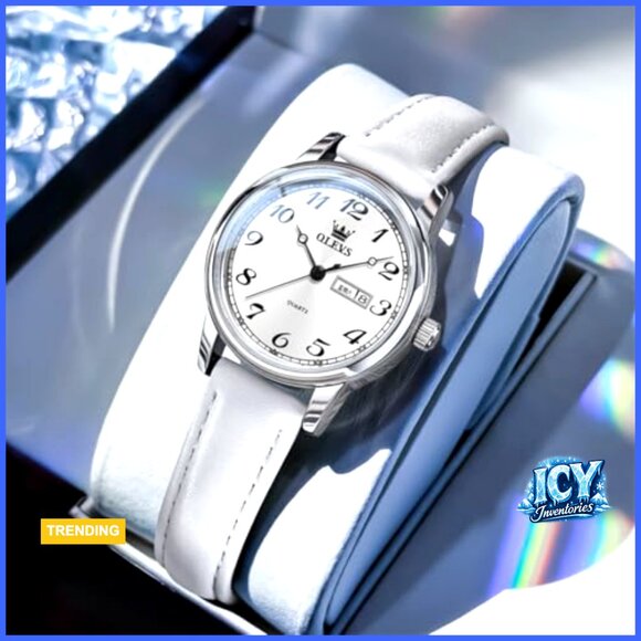 Leather Strap Quartz Watch Minimalist Design Water Resistant main image 5